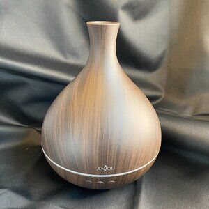 Anjou AD012 500ml Cool Mist Humidifier Aromatherapy Wood Color Diffuser